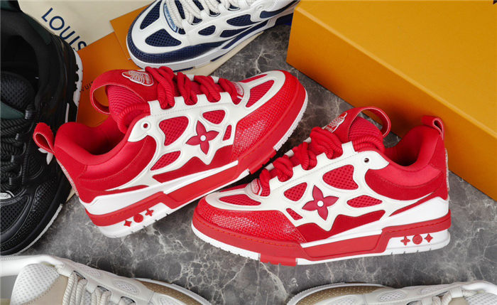LOUIS VUITTON SKATE SNEAKER RED WHITE