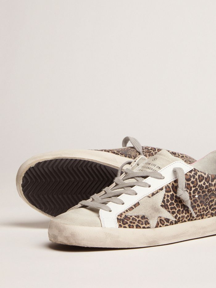 GOLDEN GOOSE Leopard-print Suede Super-star Sneakers