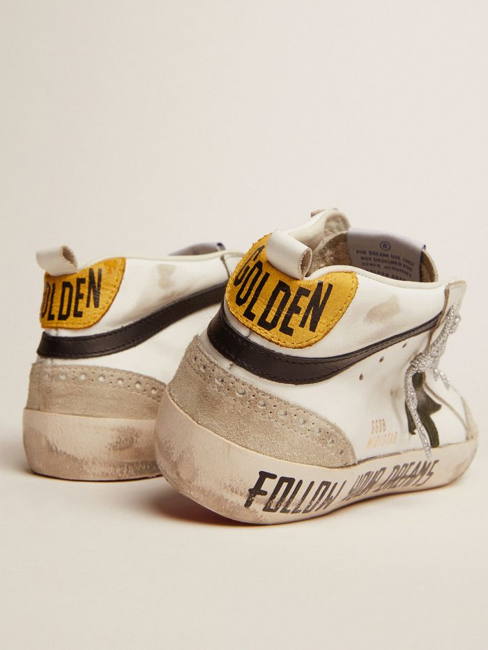 GOLDEN GOOSE Mid Star Ltd Sneakers With Leather And Suede Upper And Snake-print Leather Star