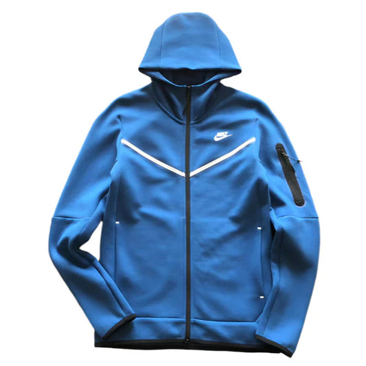Sweat à capuche Nike Tech Fleece x Bleu Blanc