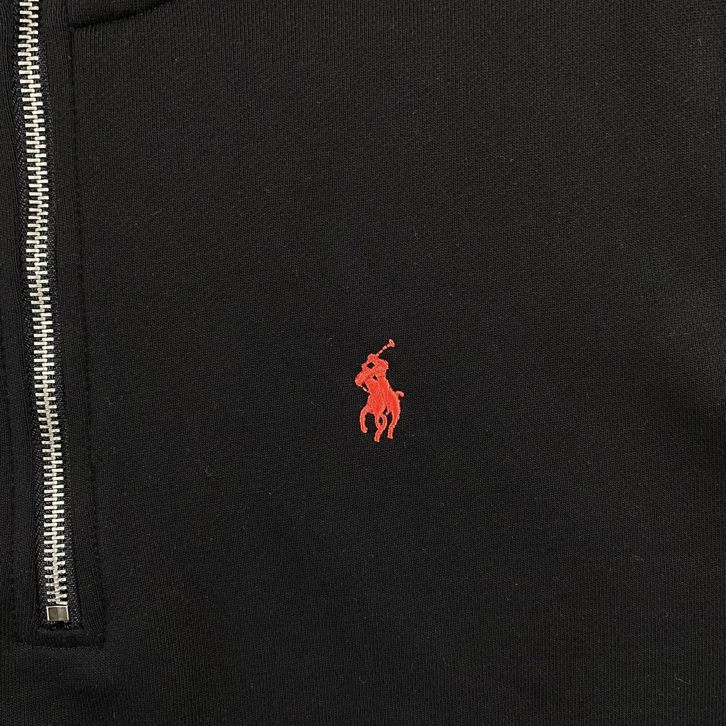 POLO RALPH LAUREN QUARTER ZIP SWEATSHIRT BLACK