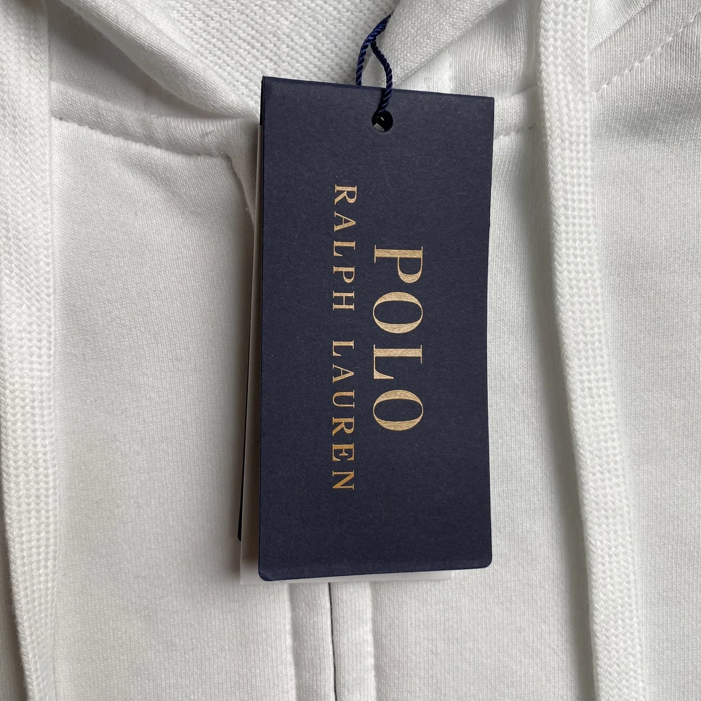 POLO RALPH LAUREN ZIP-UP HOODIE WHITE