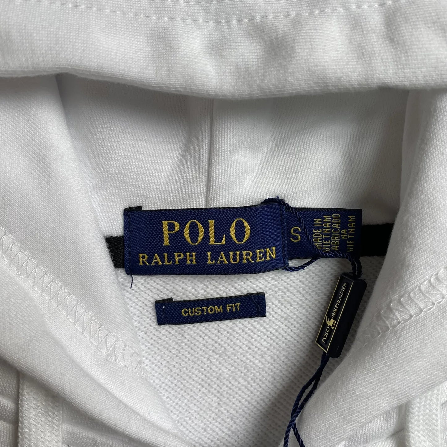 POLO RALPH LAUREN ZIP-UP HOODIE WHITE
