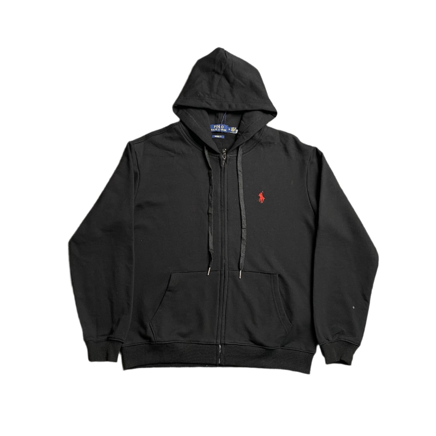 POLO RALPH LAUREN ZIP UP HOODIE BLACK