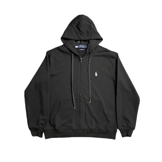POLO RALPH LAUREN ZIP UP HOODIE BLACK