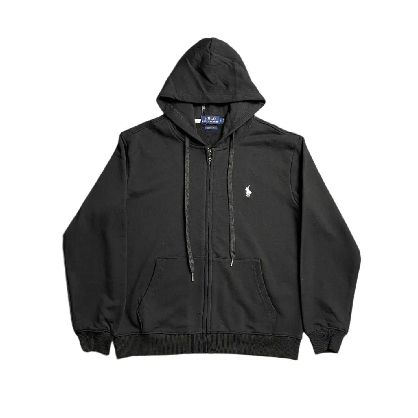 POLO RALPH LAUREN ZIP UP HOODIE BLACK