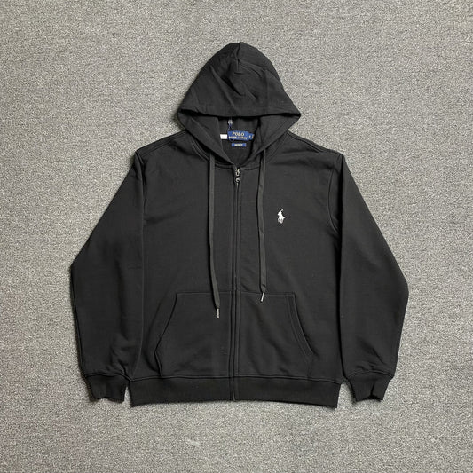POLO RALPH LAUREN ZIP UP HOODIE BLACK