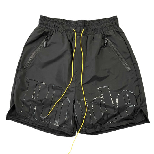 SHORT RHUDE RH LOGO NOIR SUR NOIR