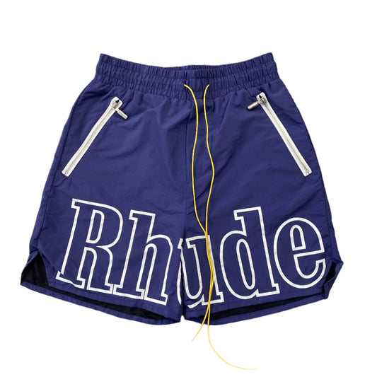 SHORT RHUDE RH LOGO BLEU MARINE