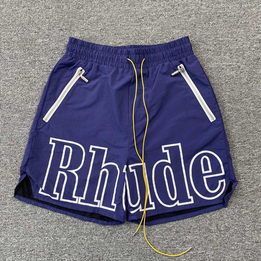 SHORT RHUDE RH LOGO BLEU MARINE