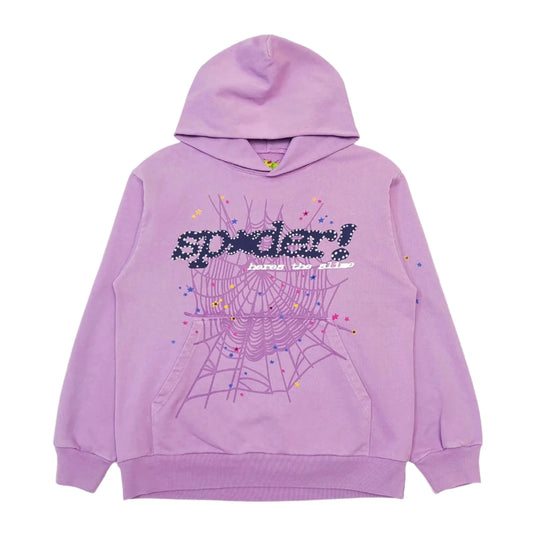 Sweat à capuche SP5DER ACAI violet