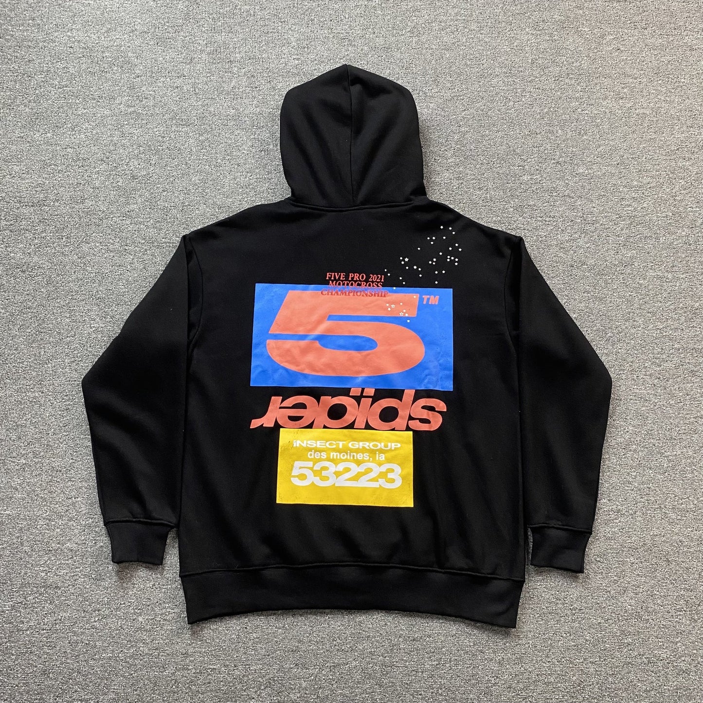 Sweat à capuche SP5DER noir