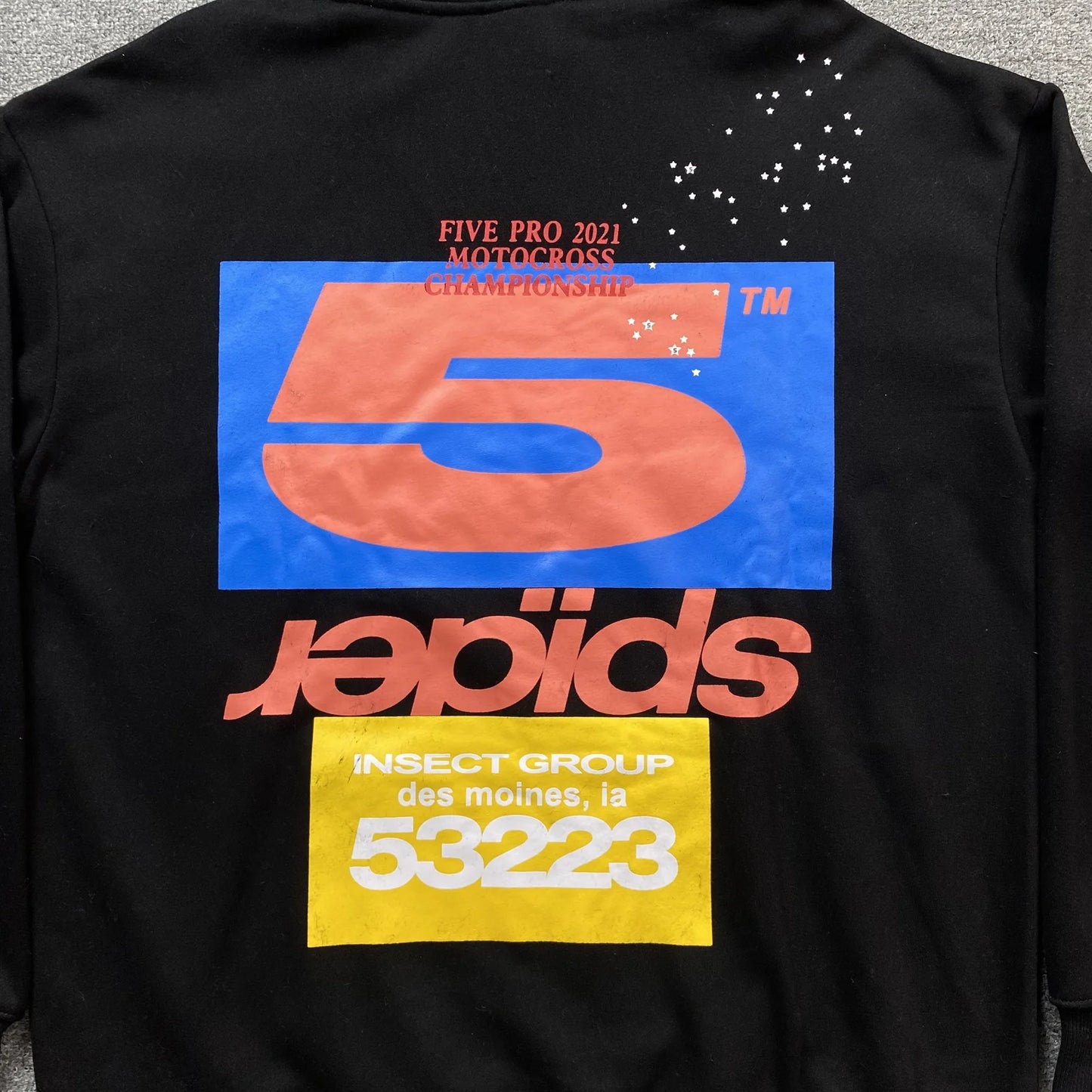 Sweat à capuche SP5DER noir