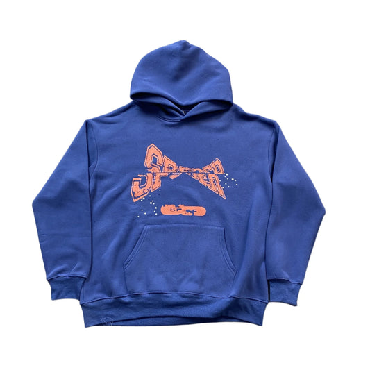 Sweat à capuche SP5DER bleu marine