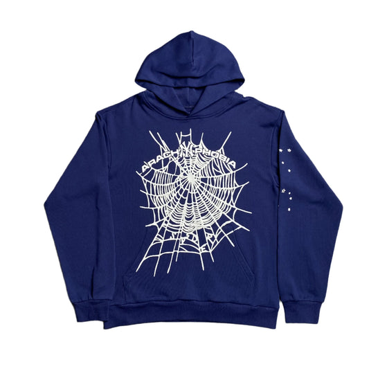 Sweat à capuche SP5DER ARACH NY PHOBIA bleu marine