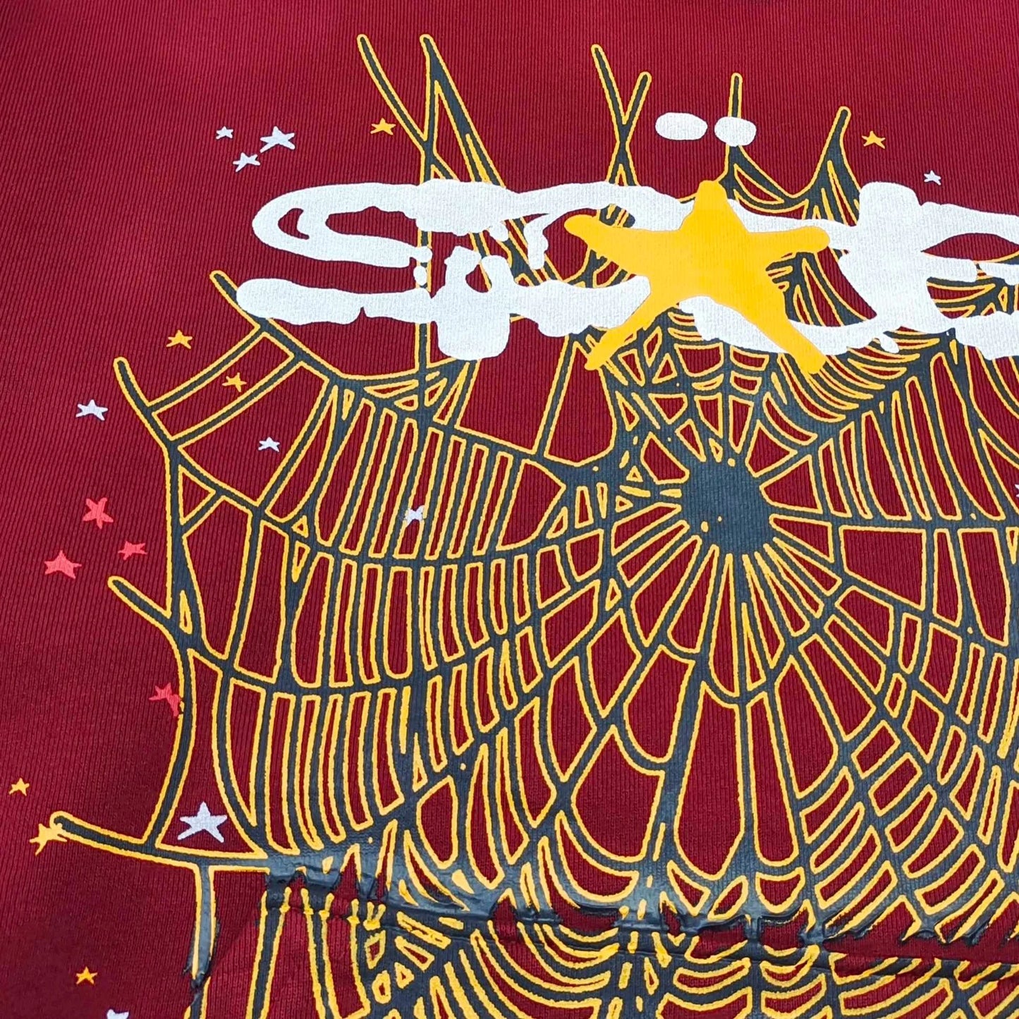 Sweat à capuche avec logo SP5DER bordeaux