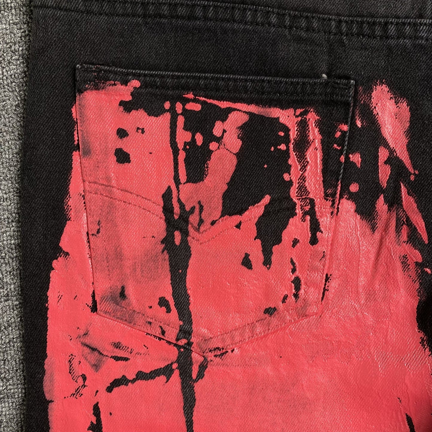Jean SP5DER PEINT MOTO noir