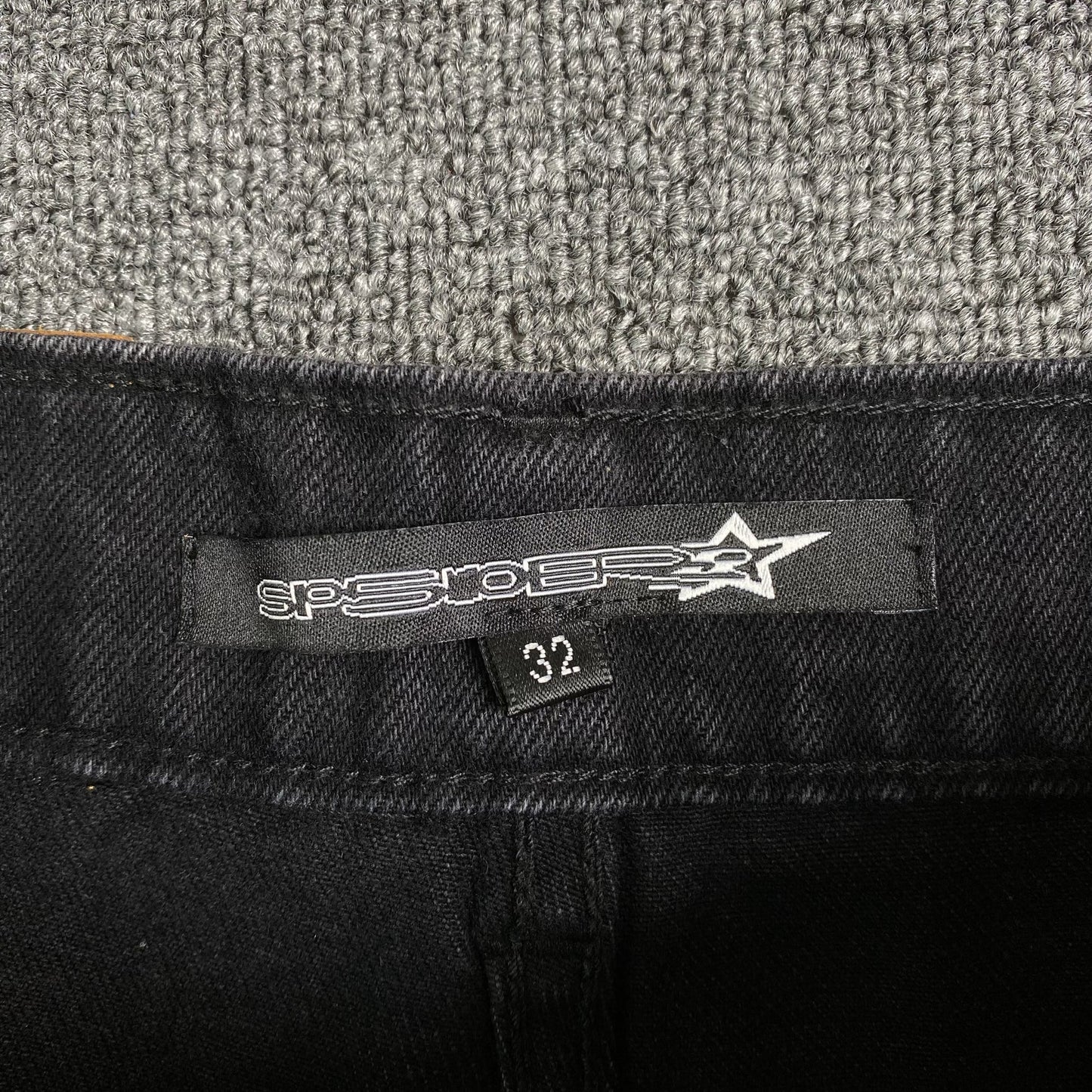 Jean SP5DER PEINT MOTO noir