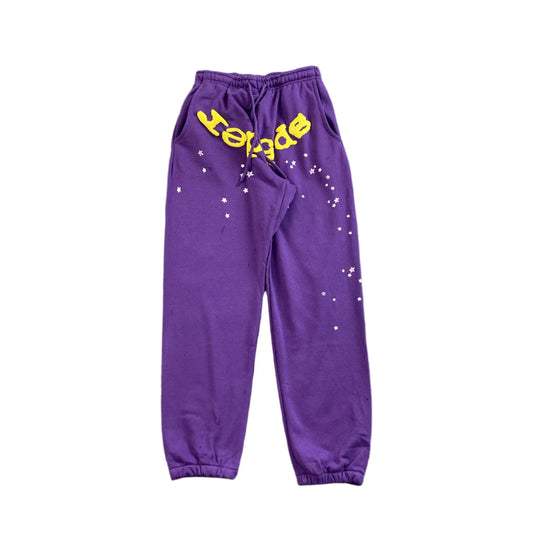 Pantalon de survêtement SP5DER STAR OG WEB V2 slime violet
