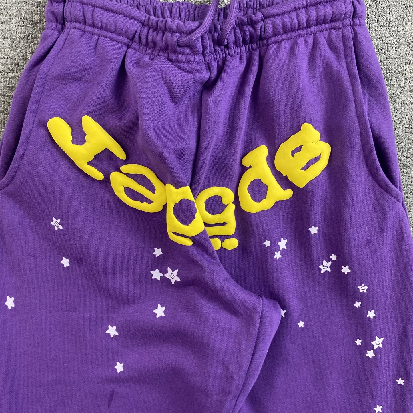Pantalon de survêtement SP5DER STAR OG WEB V2 slime violet