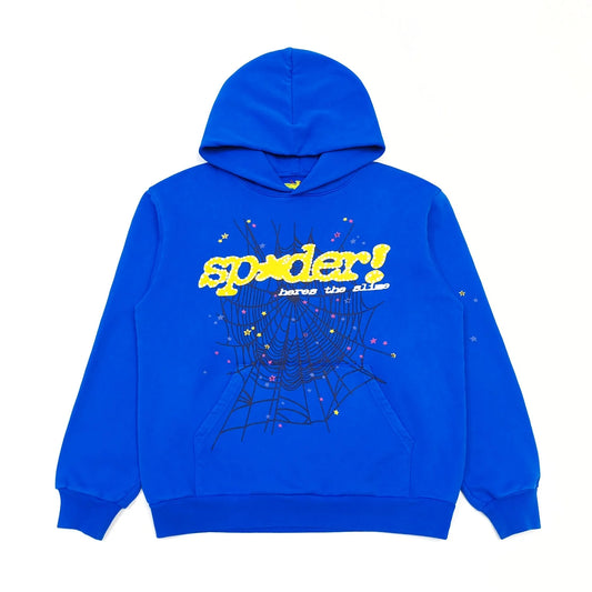 Sweat à capuche SP5DER TC bleu