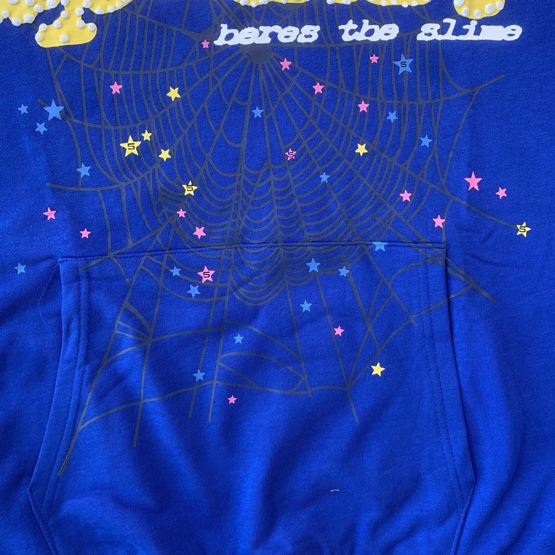 Sweat à capuche SP5DER TC bleu