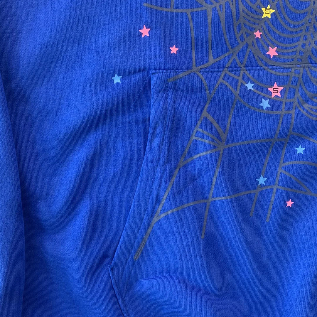 Sweat à capuche SP5DER TC bleu