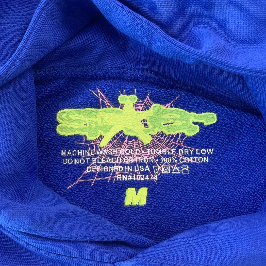 Sweat à capuche SP5DER TC bleu