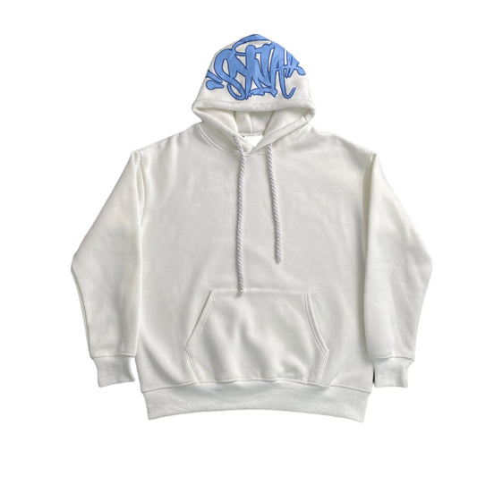 Sweat à capuche avec logo Syna World Hood blanc
