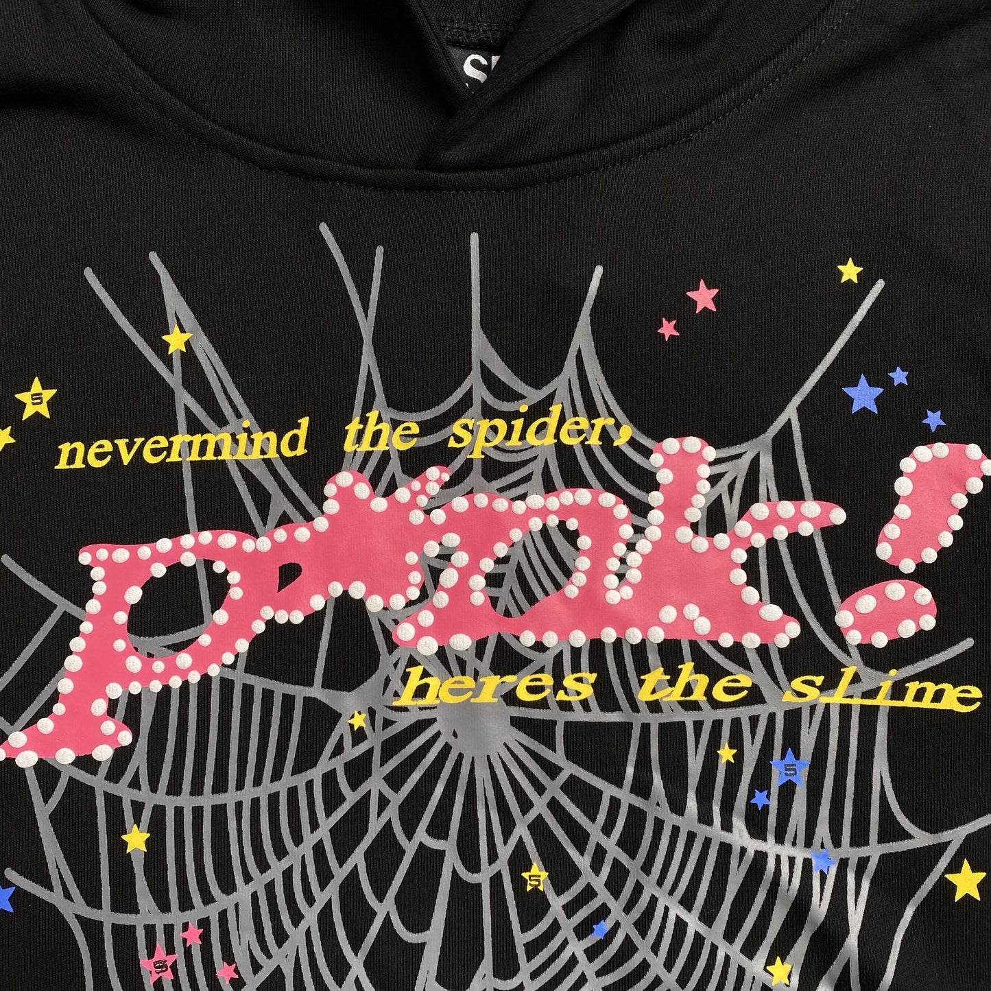 Sweat à capuche noir SP5DER P*NK