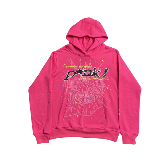 Sweat à capuche rose SP5DER P*NK