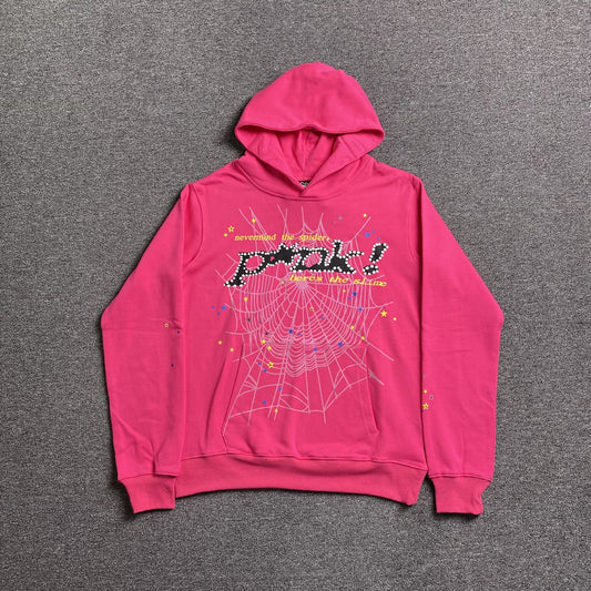 Sweat à capuche rose SP5DER P*NK