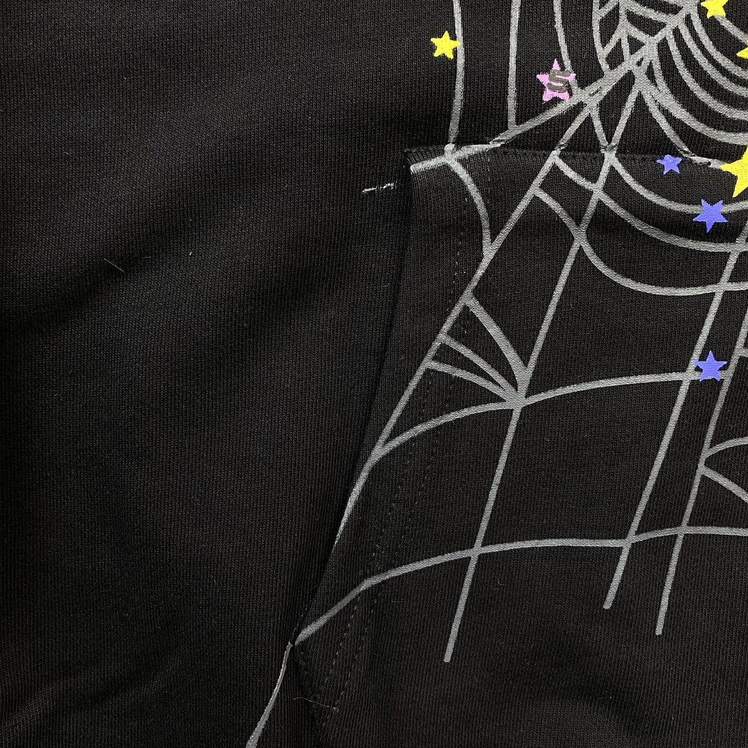Sweat à capuche SP5DER P*NK V2 noir