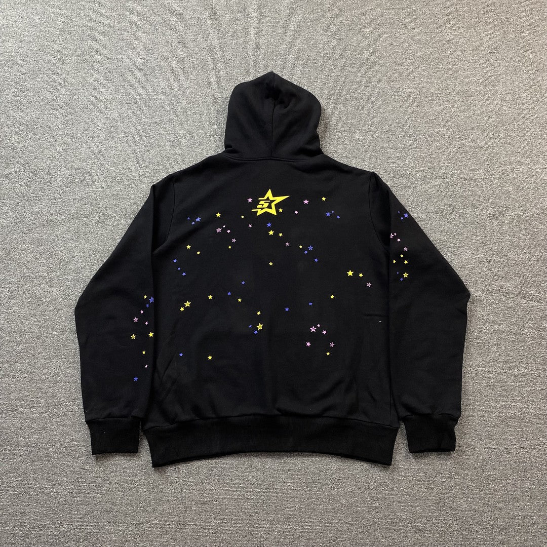 Sweat à capuche SP5DER P*NK V2 noir