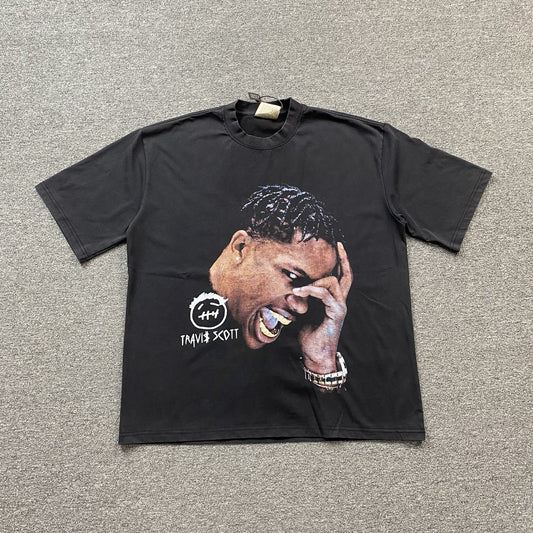 T-SHIRT ICON TRAVIS SCOTT NOIR