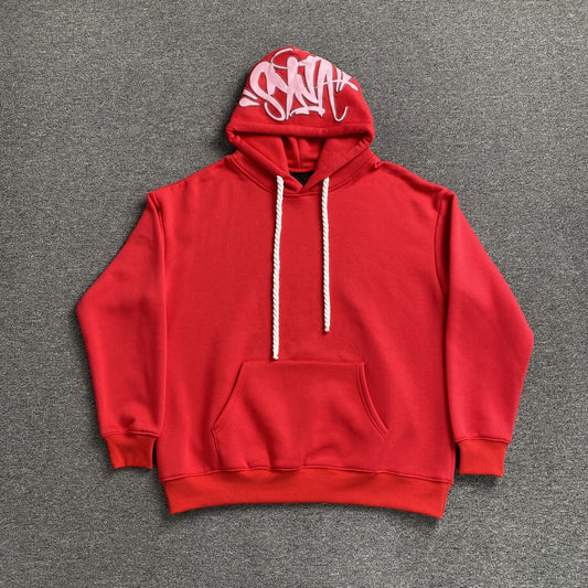 Sweat à capuche avec logo Syna World Hood rouge