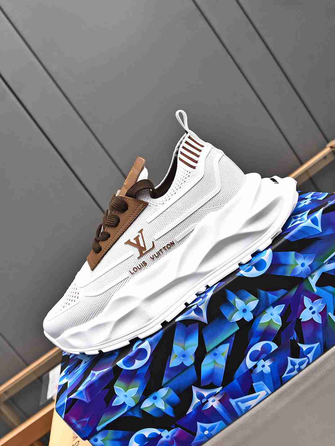 Sneaker LOUIS VUITTON MARRON BLANC