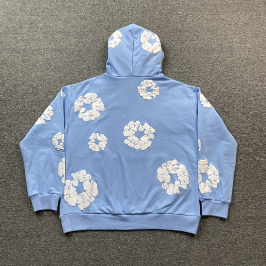 Sweat à capuche Denim Tears bleu baby