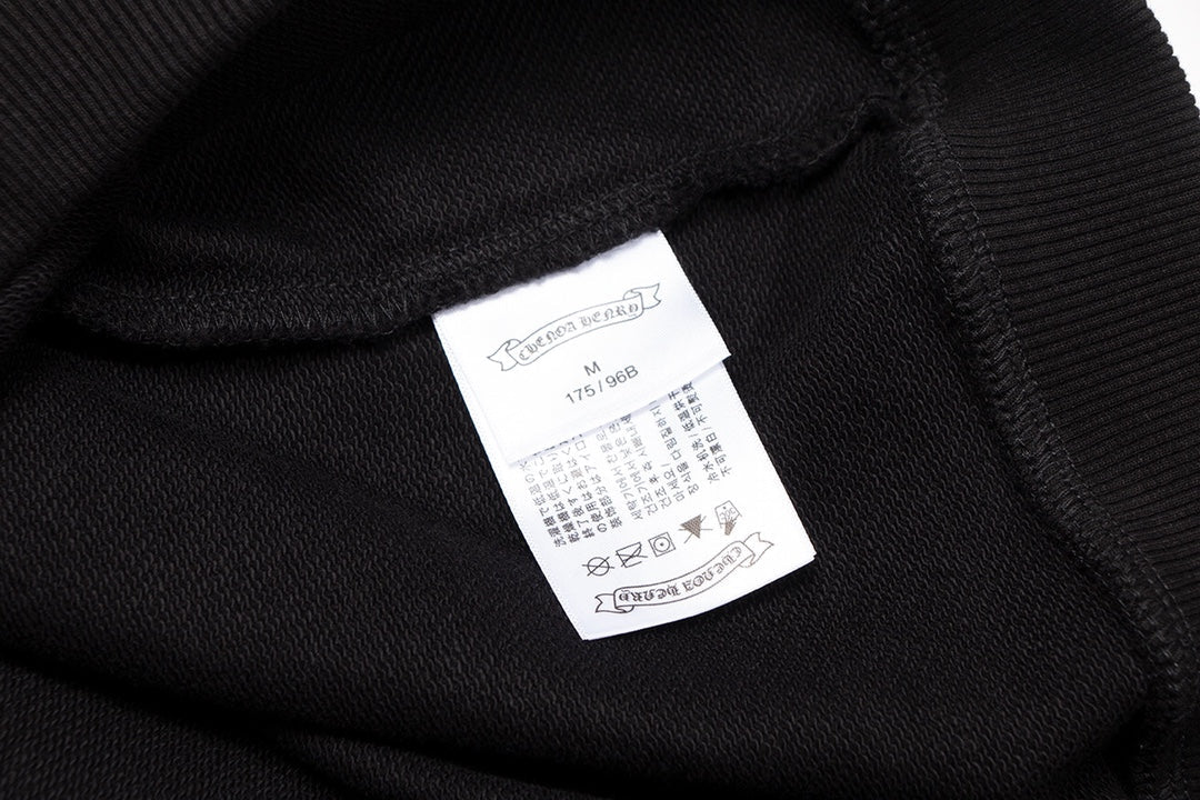 SWEAT-SHIRT NOIR CHROME HEARTS CROIX BLANCHE
