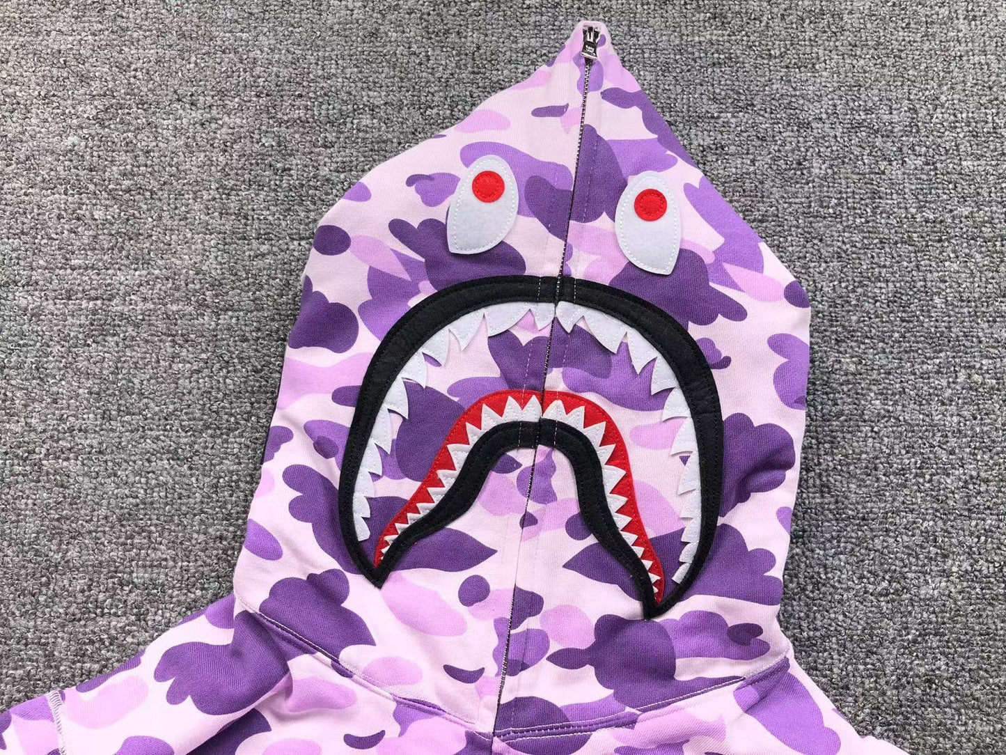 Sweat à capuche entièrement zippé BAPE COLOR CAMO VIOLET