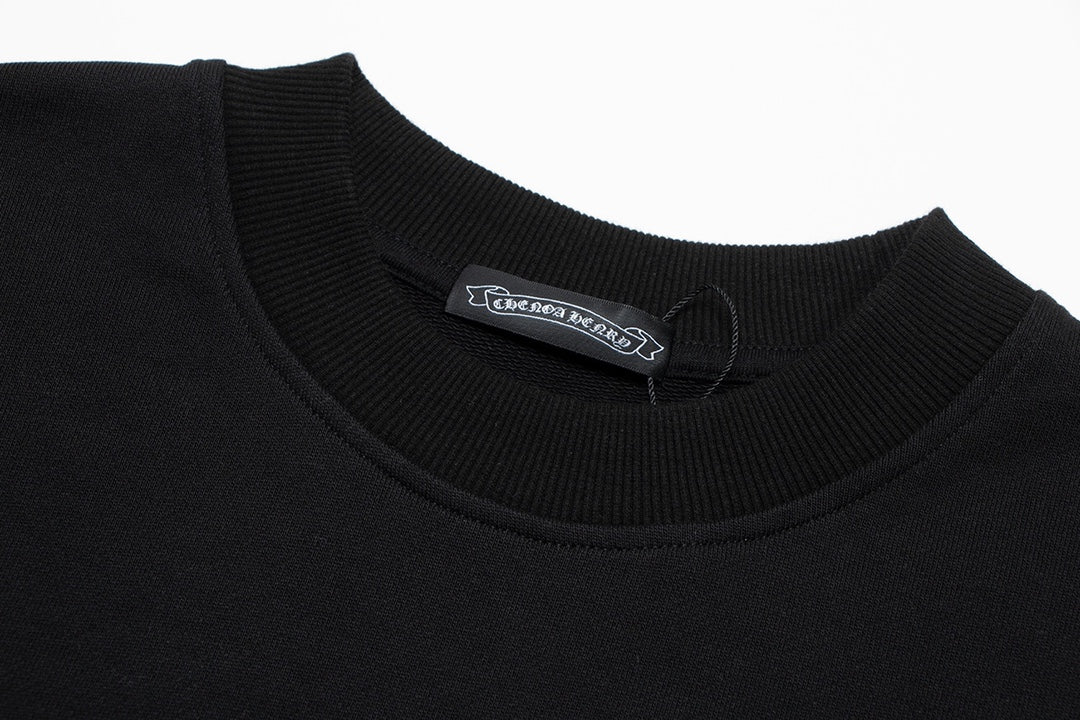 SWEAT-SHIRT NOIR CHROME HEARTS CROIX BLANCHE