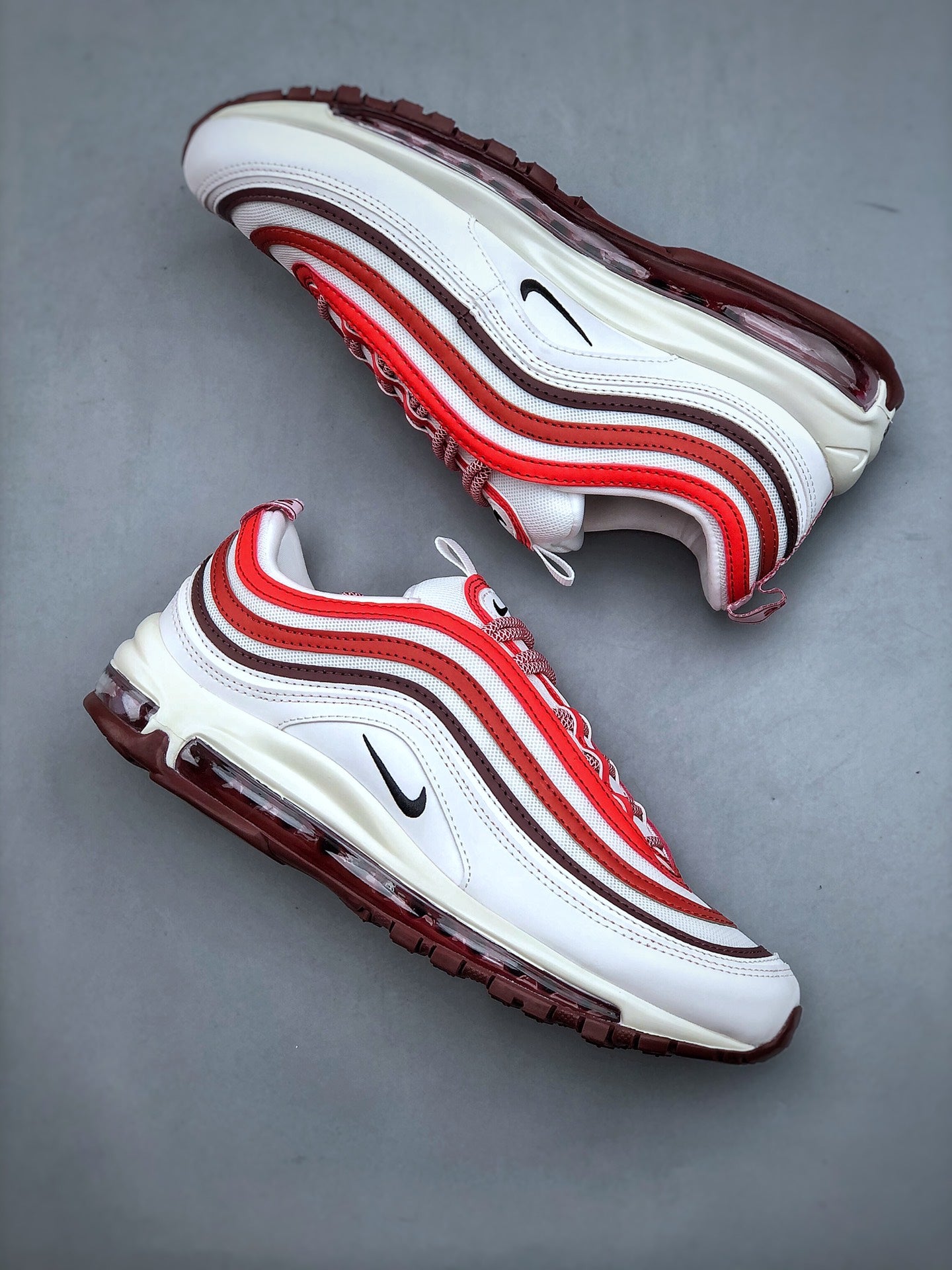 NIKE Air Max 97 "White/Dune Red"