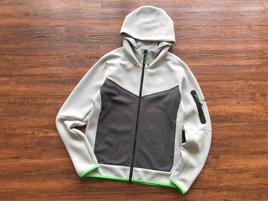 Sweat à capuche Nike Tech Fleece x Gris/Noir/Vert