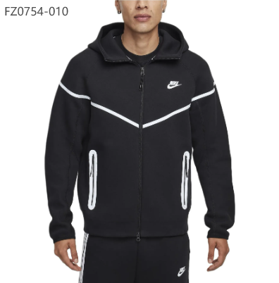 SWEAT A CAPUCHE NIKE TECH FLEECE REFLECHISSANT NOIR