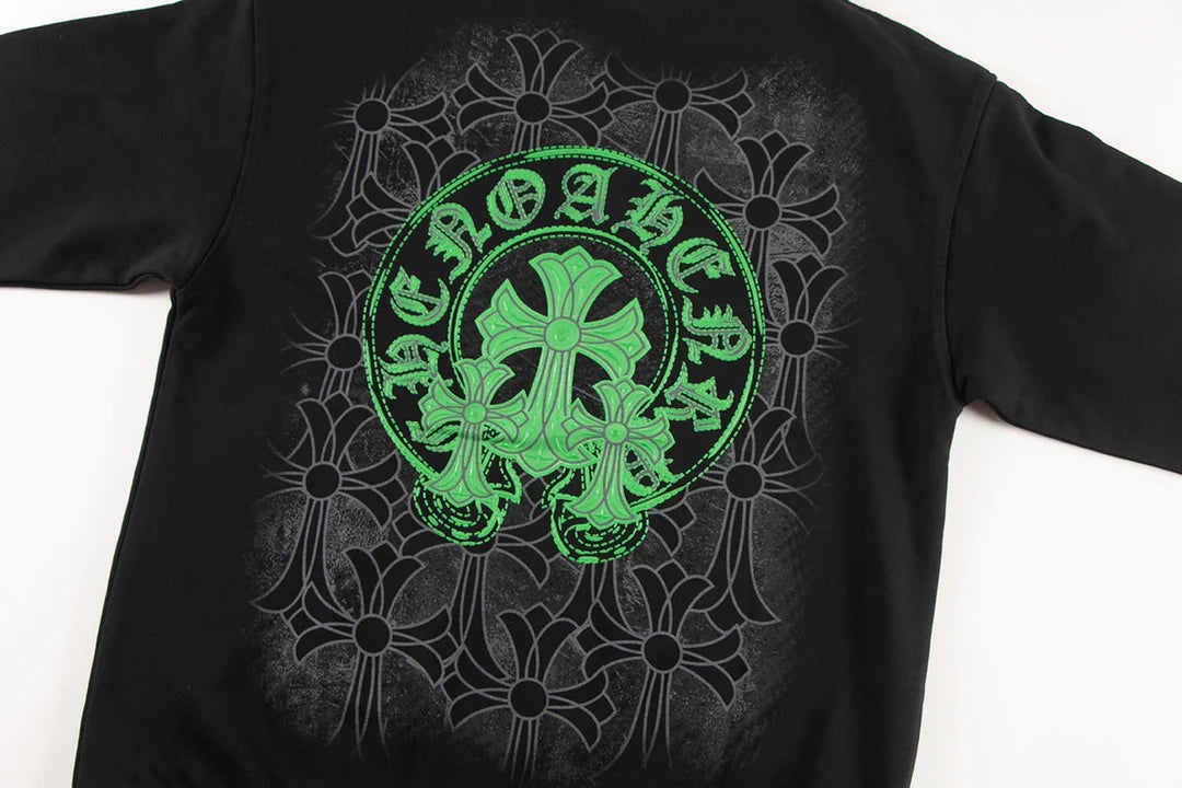 CHROME HEARTS VERT HORSE SHOE LOGO SWEATSHIRT NOIR