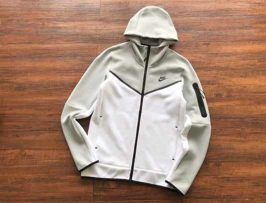 Sweat à capuche Nike Tech Fleece x Blanc/Gris