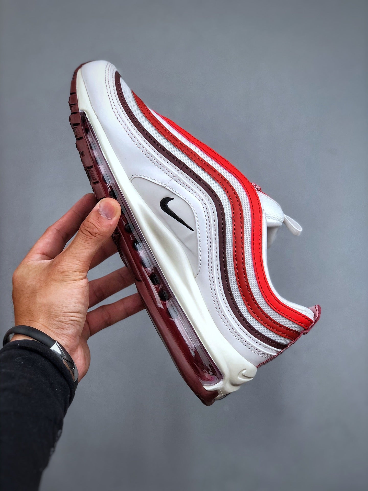 NIKE Air Max 97 "White/Dune Red"