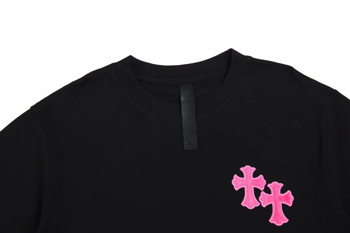 T-SHIRT CHROME HEARTS ROSE NOIR