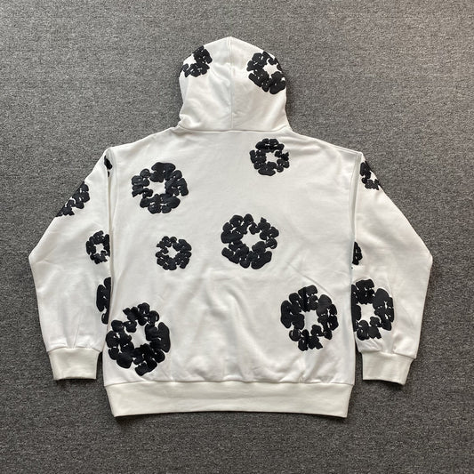 Sweat à capuche Denim Tears blanc