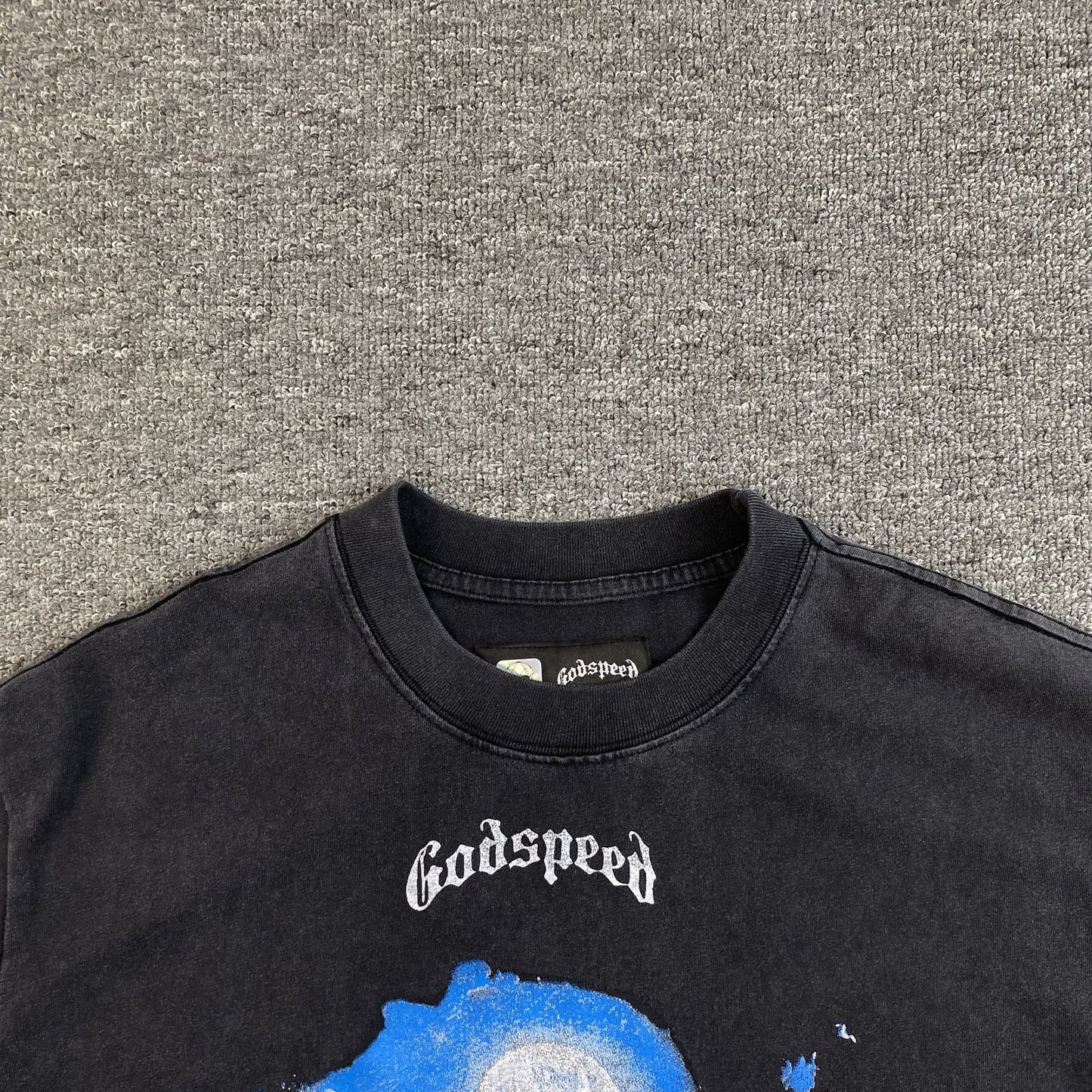 T-SHIRT GODSPEED HILLS HAVE EYES NOIR DÉLAVÉ
